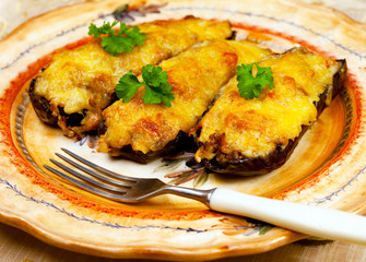 Greek  cuisine - aubergine shoes