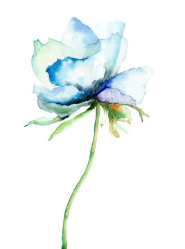 Decorative Blue Flower