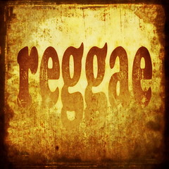 reggae word music background