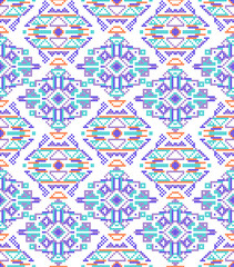 cross-stitch ethnic seamless pattern