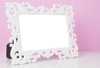 white frame