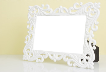 white frame
