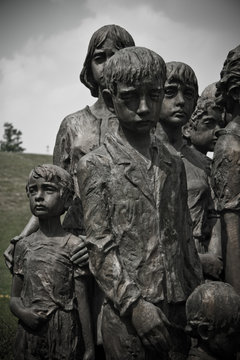Children sculpture at Lidice memorial