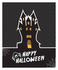 Vector halloween card