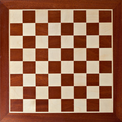 Naklejka premium Old wooden chess board