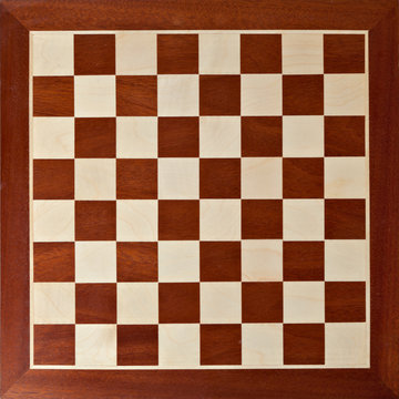 Fototapeta Old wooden chess board