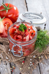 Portion of Tomatoe Salad