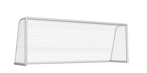 soccer goal on a white background