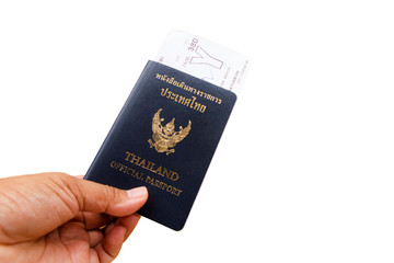 Official passport and ticket