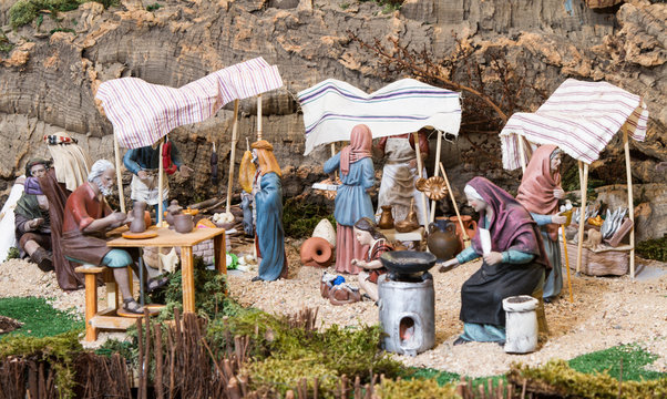 Workers At Chistmas Creche