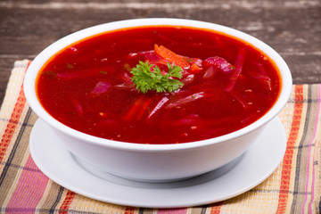 Russian and ukraine cuisine - borsch