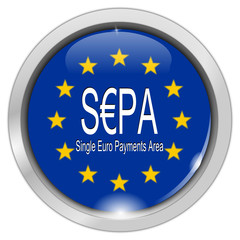 SEPA - Single Euro Payments Area - Button