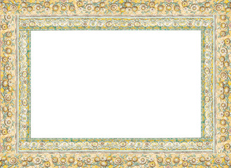Thai frame, China porcelain decorated in Thai blank frame