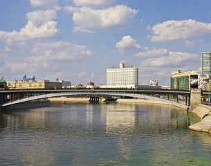 Fototapeta premium Moscow, building of Russian government and Moscow-river