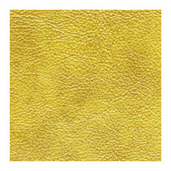 yellow leather texture on white background