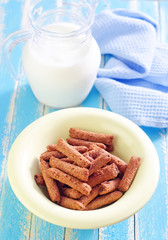 chocolate dry breakfast and milk