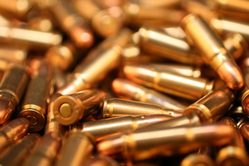 Naklejka premium Bullets Close Up
