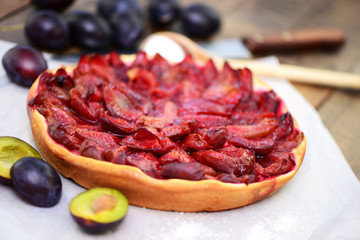 Obraz premium Zwetschgenkuchen