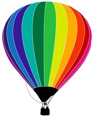 Naklejka premium Heißluftballon