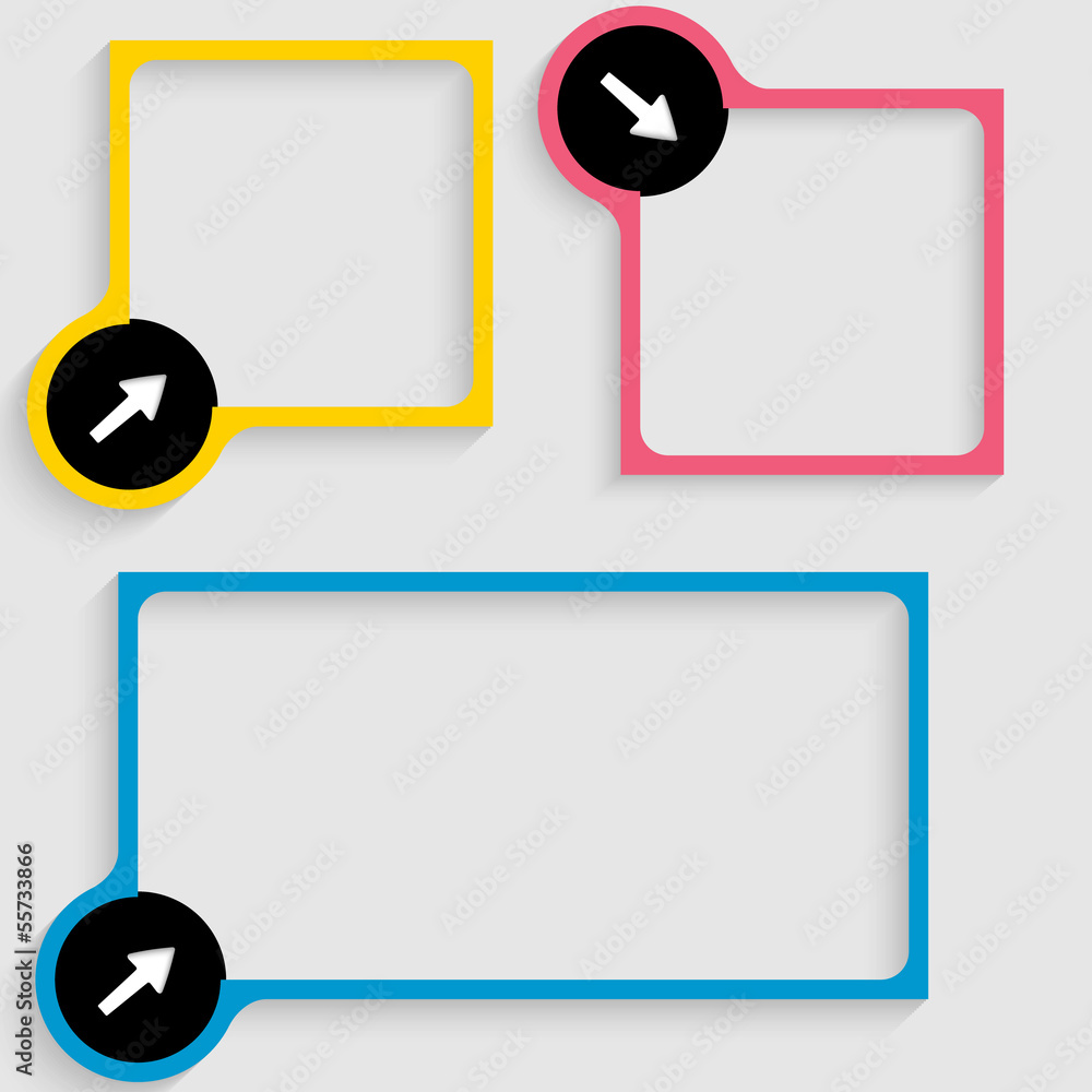 Poster text box for any text with arrow