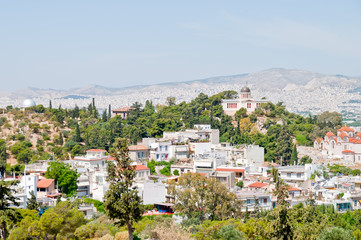 Obraz premium View of Athens from the observation deck