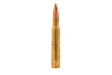 Large Caliber Bullet Isolated On White