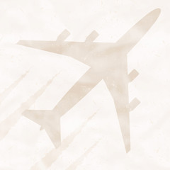 aircraft  in paper sky