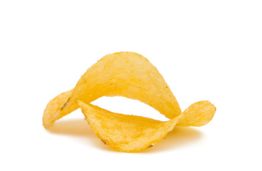 potato chips isolated