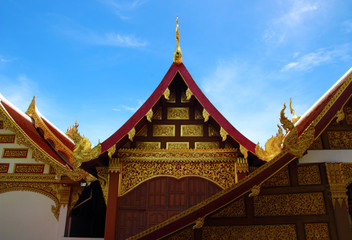 Fototapeta na wymiar Phrathat chohae temple, Prae, Thailand