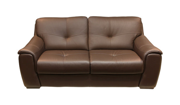 Leather Couch Brown