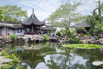 Naklejka premium Chinese traditional garden - Suzhou - China