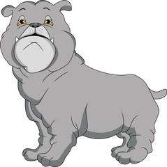 english bulldog cartoon