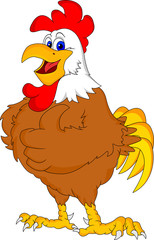 rooster with thumb up