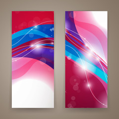 Vector Illustration of Two Abstract Banners