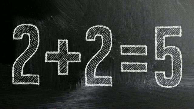 math formula on chalkboard