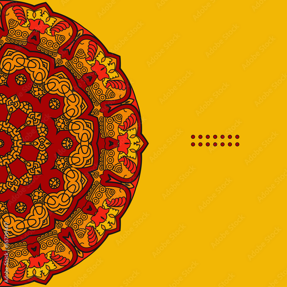 Aufkleber vector round decorative design element