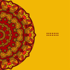 Vector Round Decorative Design Element