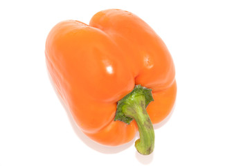 Fresh sweet pepper isolated on white background