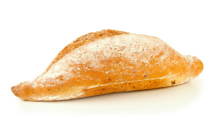 Hot tasty bread, isolated on white
