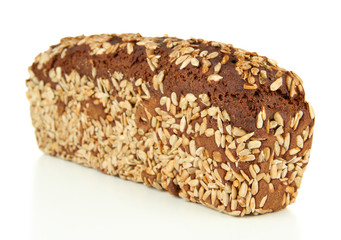 Hot tasty bread, isolated on white