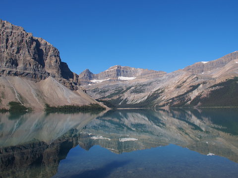 Bow Lake at Jasper National Park