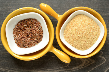 Amaranth and flax seed