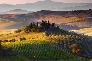 Fotobehang Toscane, Landschap. Italië © ronnybas