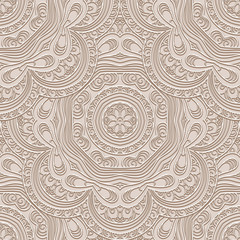 Abstract beige seamless pattern