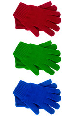 knitted gloves various color