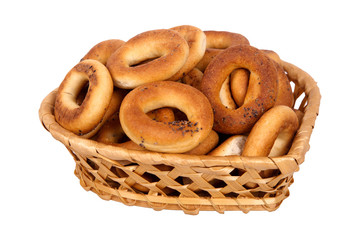basket with dry bread-ring