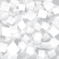 White abstract background with geometrical objects