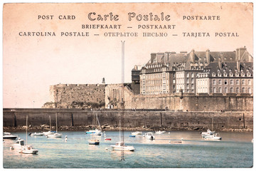 Carte postale ancienne, Saint-Malo, Bretagne France