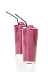 Fresh organic berry smoothie