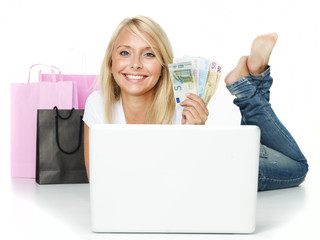 Woman did a bargain on the internet